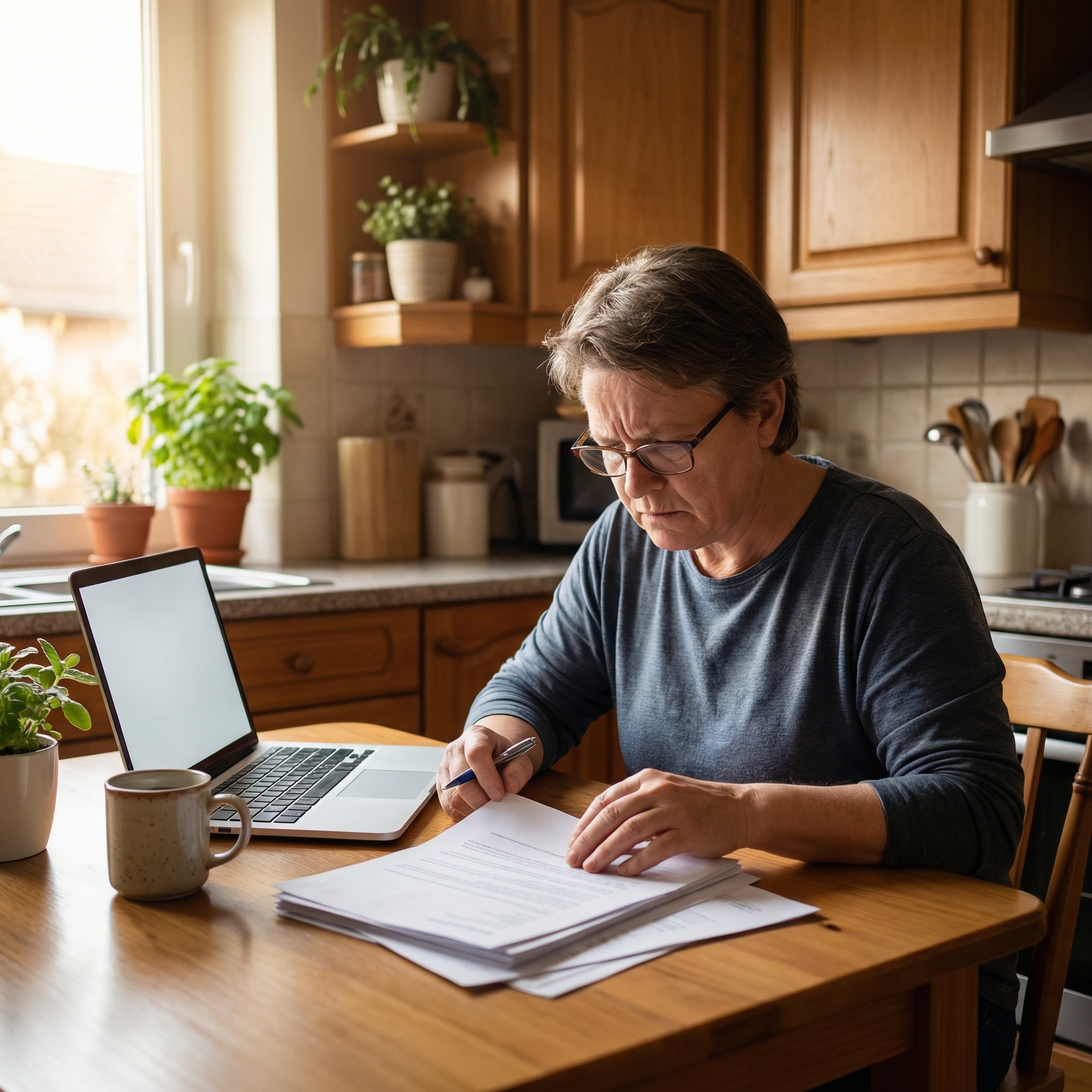 Homeowner reviewing property tax appeal